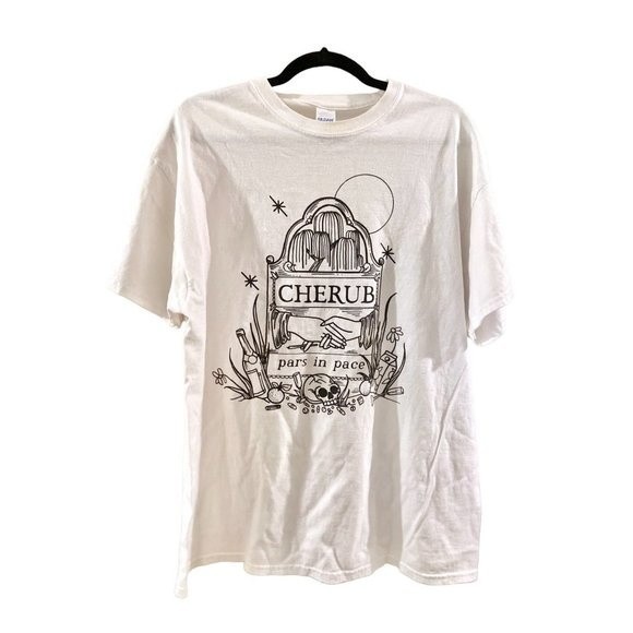Cherub white band tee | pars in pace​ - Picture 1 of 2